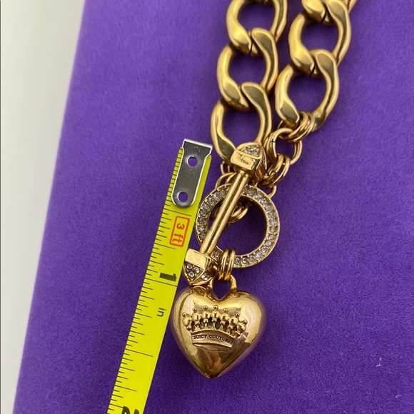 💛 Y2K Gold Juicy Couture Heart Charm Necklace - Picture 5 of 5